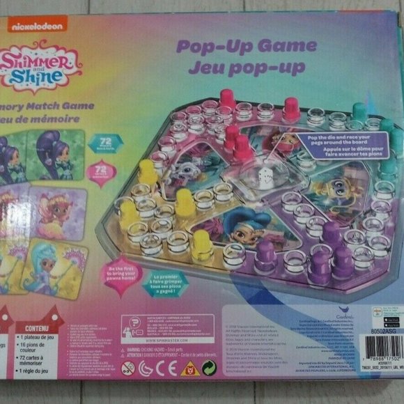 Shimmer and Shine Pop-Up Game and Memory Match - Picture 2 of 2